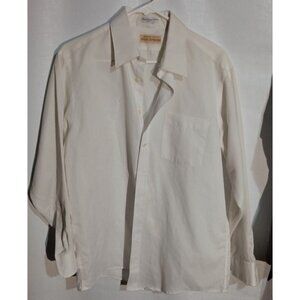 VINTAGE 1970s Men's Shirt 16 32/33 Carson Pirie Scott Striped Shirt USA Disco